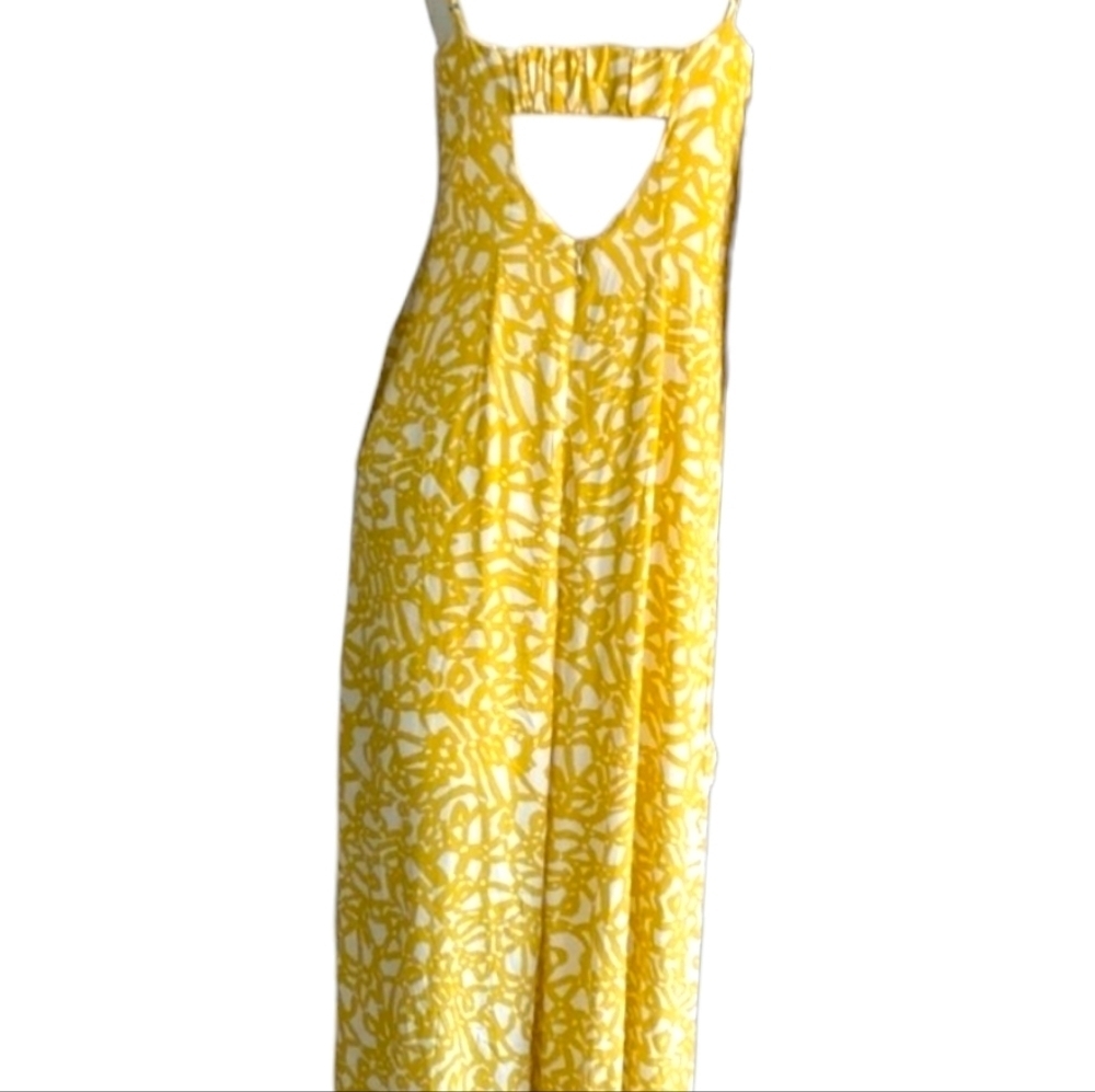 Maeve Women Brittany Cropped Jumpsuit Sz 2 Adj Skinny Straps Wide Leg Open Back - Picture 5 of 16